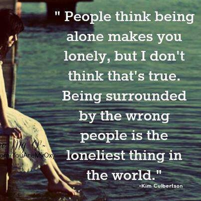 Being alone? 